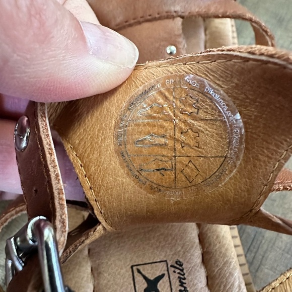 PIKOLINOS Moraira Sandal Gladiator Studded Back Zip Leather women’s 37. - Picture 11 of 13